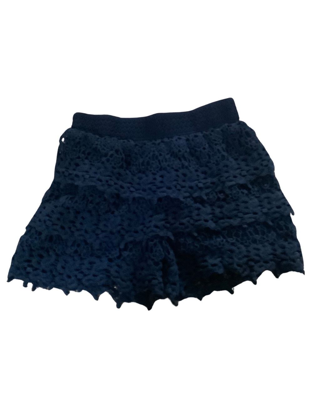 Lapis Girl Dark Blue Lace Skort Size 7 / 8